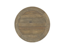 White Stain And Reclaimed Natural Solid Wood Round End Table 25