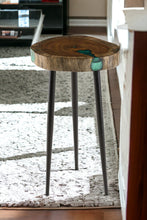 Black And Brown Solid Wood Round End Table 23