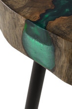 Black And Brown Solid Wood Round End Table 23