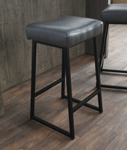 Black Backless Bar Height Chair With Footrest 27