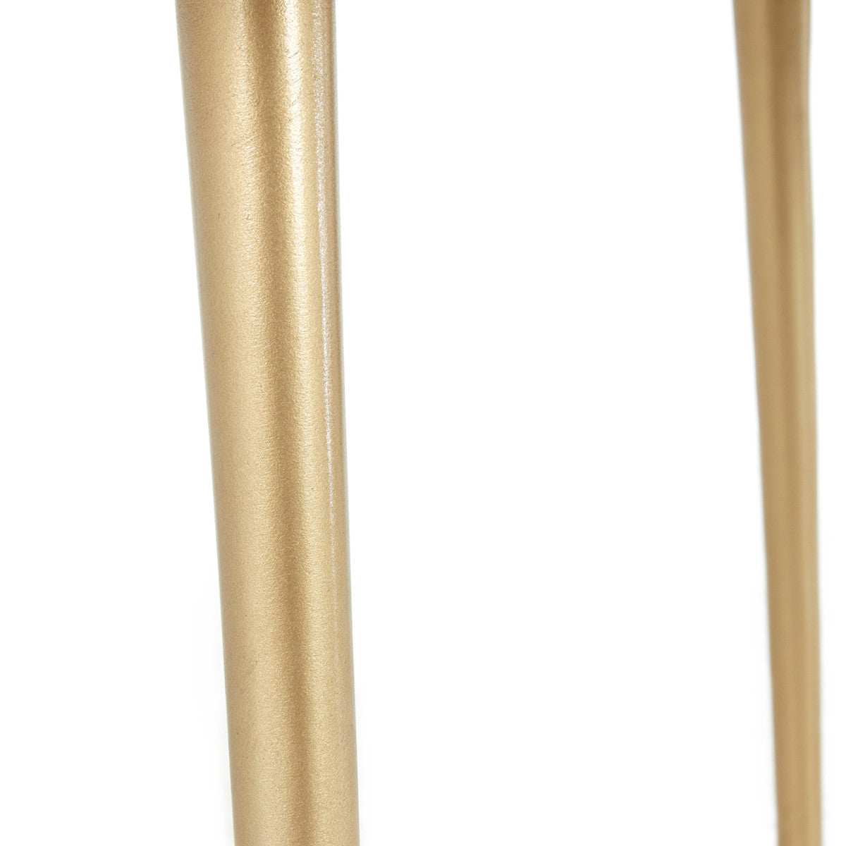 40" Gold Aluminum Round Mirrored Distressed Coffee Table