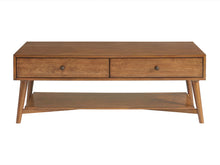 Mesa de centro rectangular de madera fabricada en canela de 48