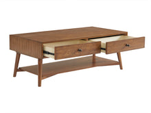 Mesa de centro rectangular de madera fabricada en canela de 48