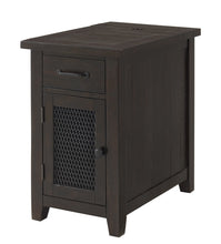 Brown Solid Wood End Table With Drawer 25