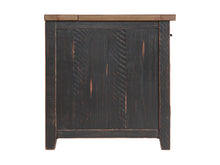 Black And Dark Brown Solid Wood End Table With Drawer 25