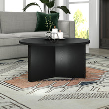 Black Grain Round Coffee Table 32
