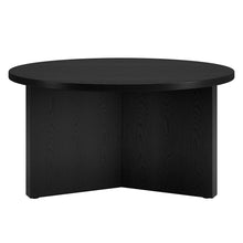Black Grain Round Coffee Table 32