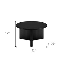 Black Grain Round Coffee Table 32