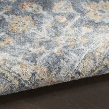 Gray Oriental Power Loom Distressed Washable Area Rug - 4' x 6'