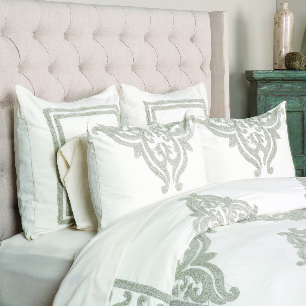 Ivory Queen 100% Cotton 200 Tc Cotton Sateen Warp:-40S Weft:- 40S, Reed:- 126, Picks:- 76 Gsm-120 Thread Count Dry Clean Only Duvet Cover