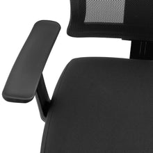 Black Polyester Blend Seat Swivel Adjustable Task Chair Mesh Back Steel Frame