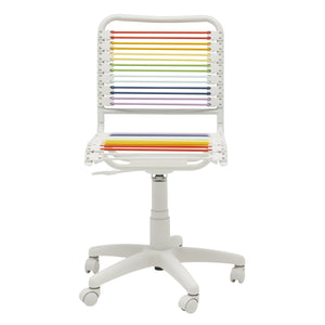 Rainbow Swivel Adjustable Task Chair Bungee Back Steel Frame
