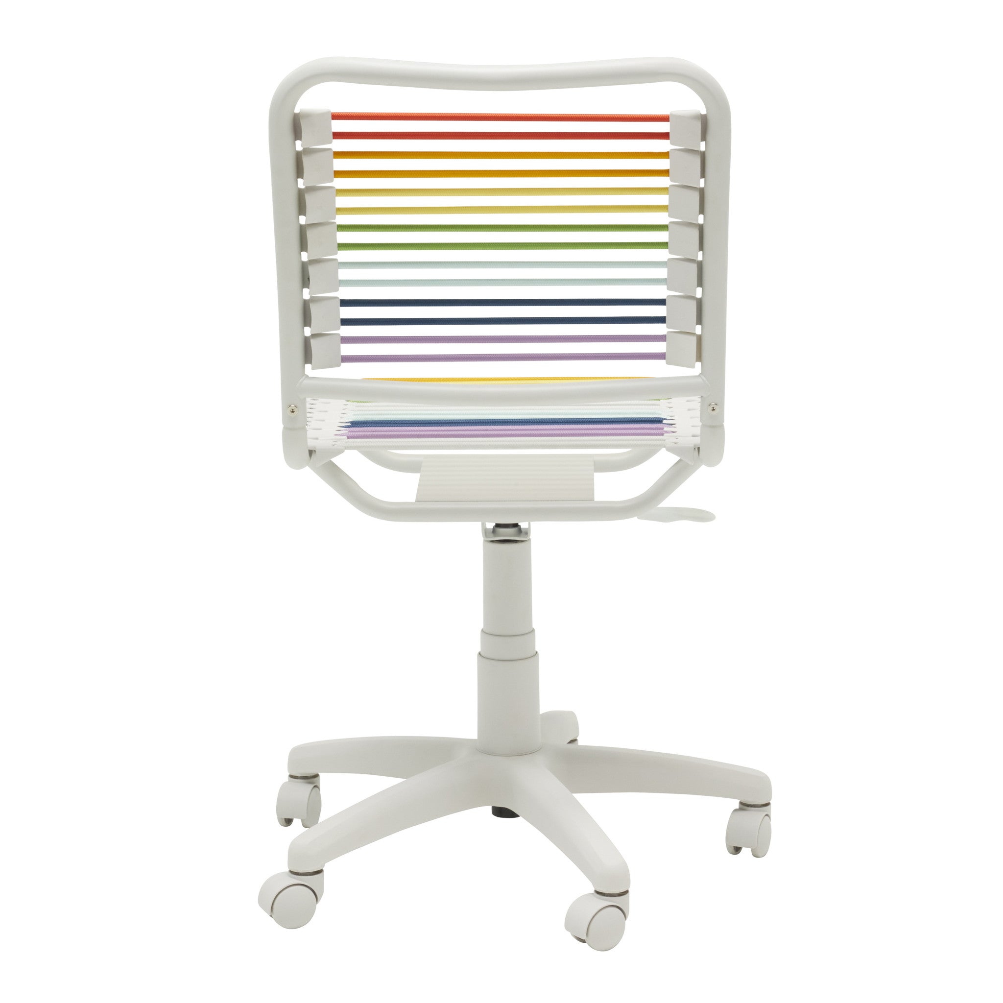 Rainbow Swivel Adjustable Task Chair Bungee Back Steel Frame