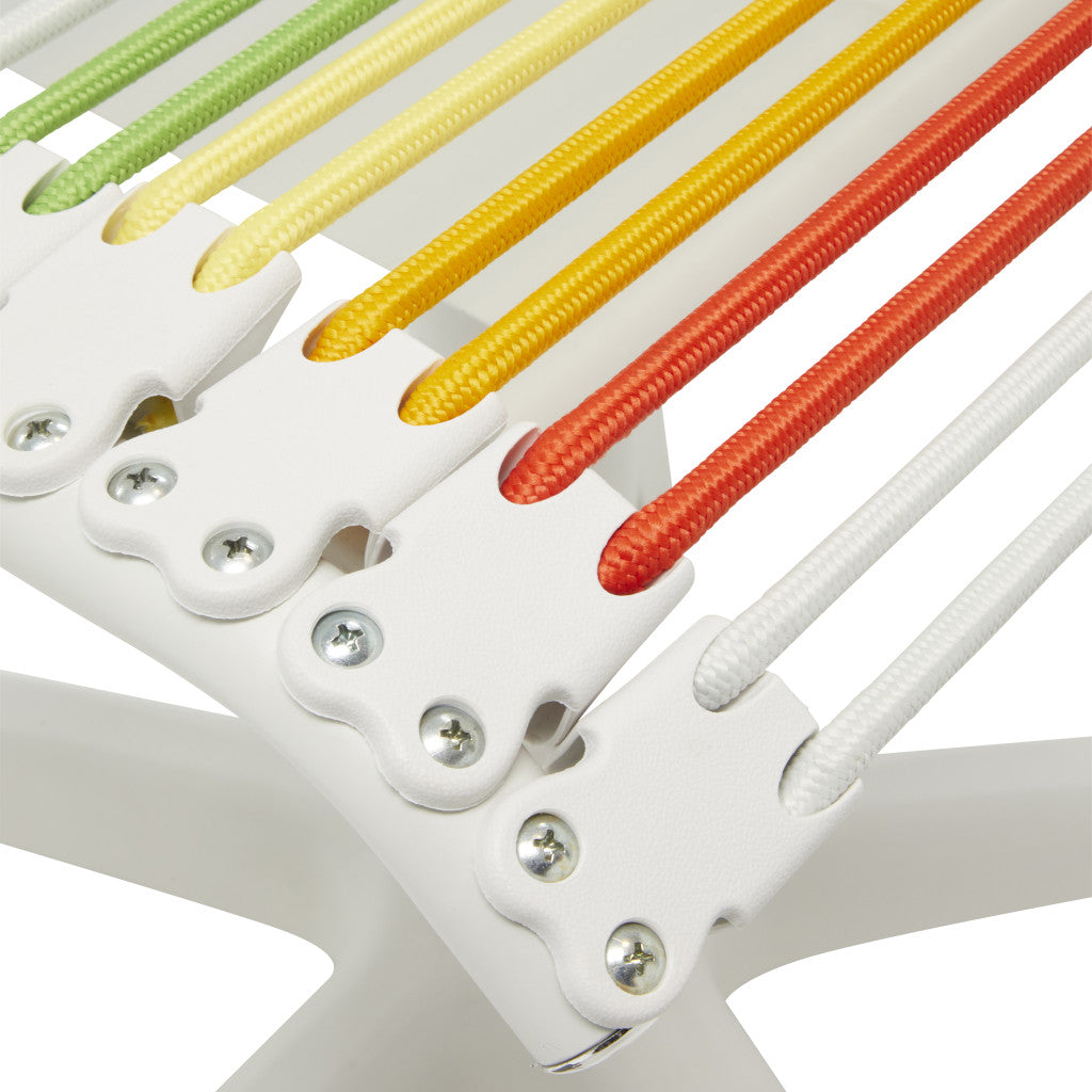 Rainbow Swivel Adjustable Task Chair Bungee Back Steel Frame