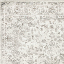 7' x 11' Viscose Silver Area Rug