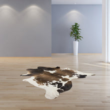 Taupe and White Cowhide Rug 72