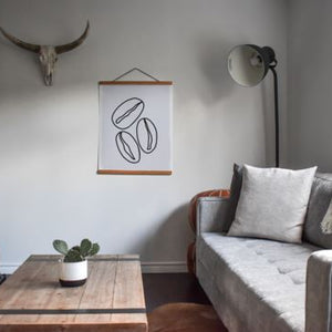 8" x 10" Contemporary Coffee Bean Wall Art Wall Art