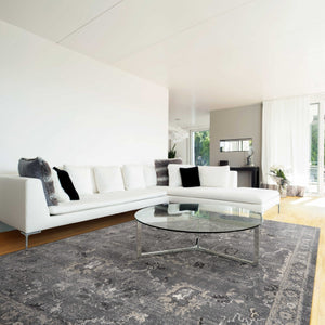8' x 13' Polypropylene Grey Area Rug
