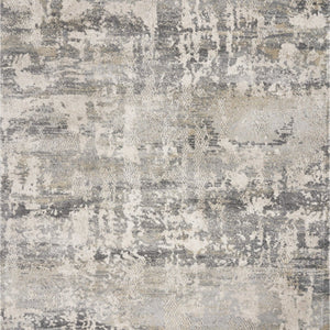 8' x 13' Shade of Gray Abstract Area Rug