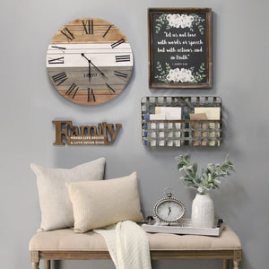 Black Handcrafted Wood Serving Tray