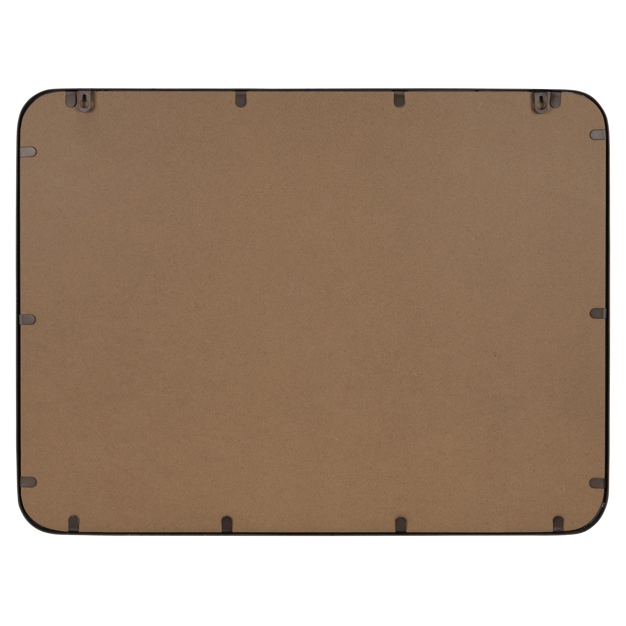 Black Modern Farmhouse Metal Accent Wall Mirror with Basket