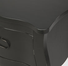 Black Single Storage Drawer Modern Bedside Furniture Nightstand