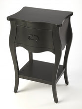 Black Single Storage Drawer Modern Bedside Furniture Nightstand