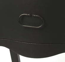 Black Single Storage Drawer Modern Bedside Furniture Nightstand
