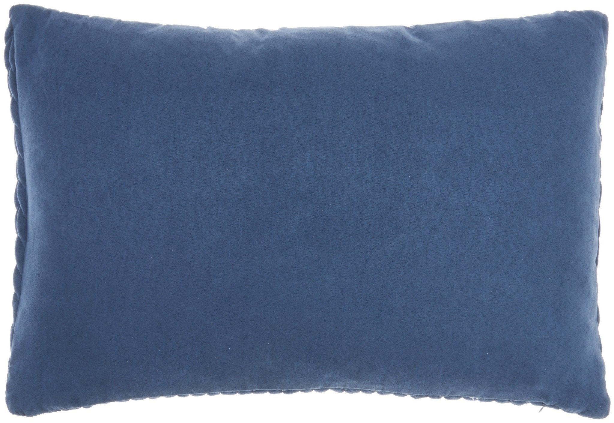Blue Chunky Braid Lumbar Pillow