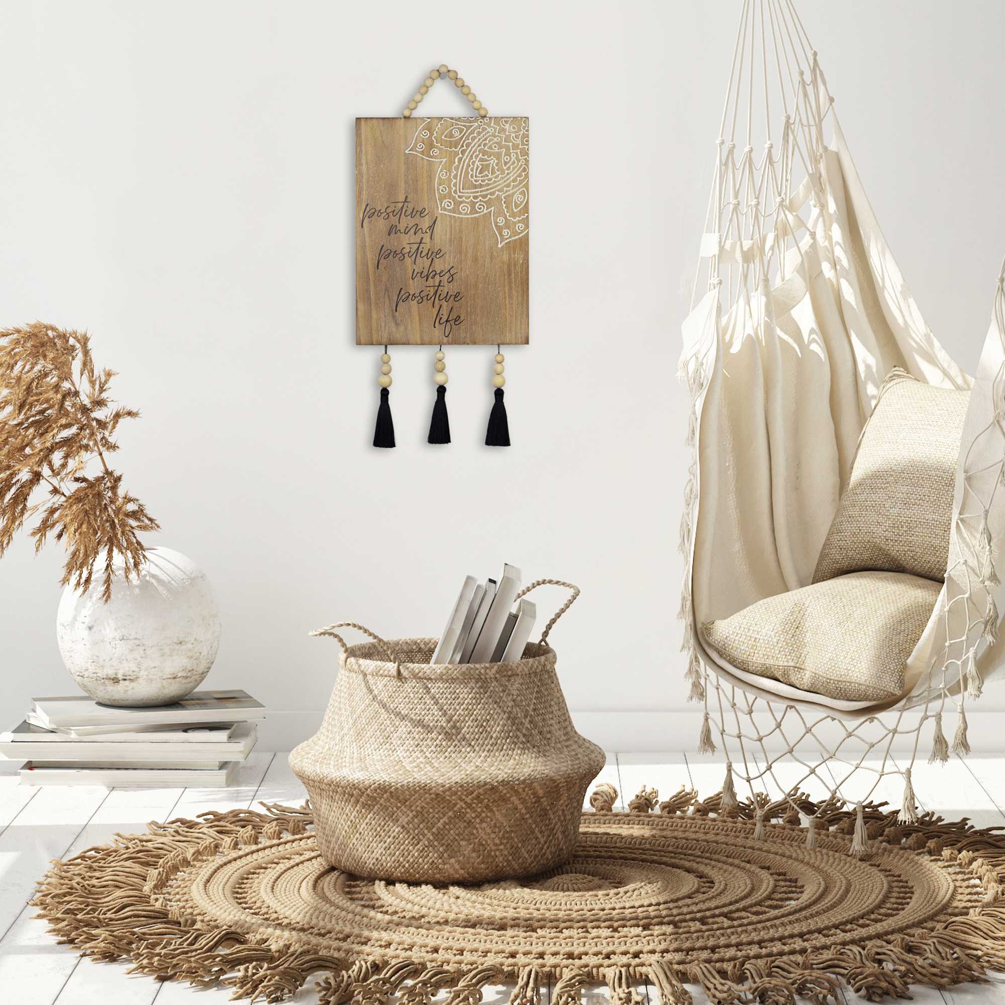 Boho Chic Positive Vibes Wall Art