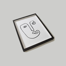 Contemporary Black & White Tribal Wall Art, 17 x 22 Inch