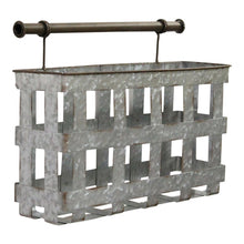 Galvanized Handcrafted Metal Wall Decor Hanging Basket