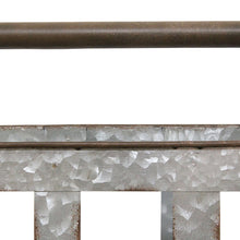 Galvanized Handcrafted Metal Wall Decor Hanging Basket