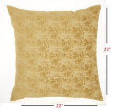 Golden Distressed Gradient Throw Pillow