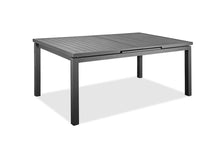 Gray Aluminum Extendable Modern Home Furniture Dining Table