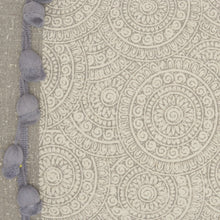 Gray Rectangular Embellished Throw Pillow