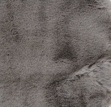 Luxe Faux Rabbit Fur Rectangular Rug 5' x 8' - Grey