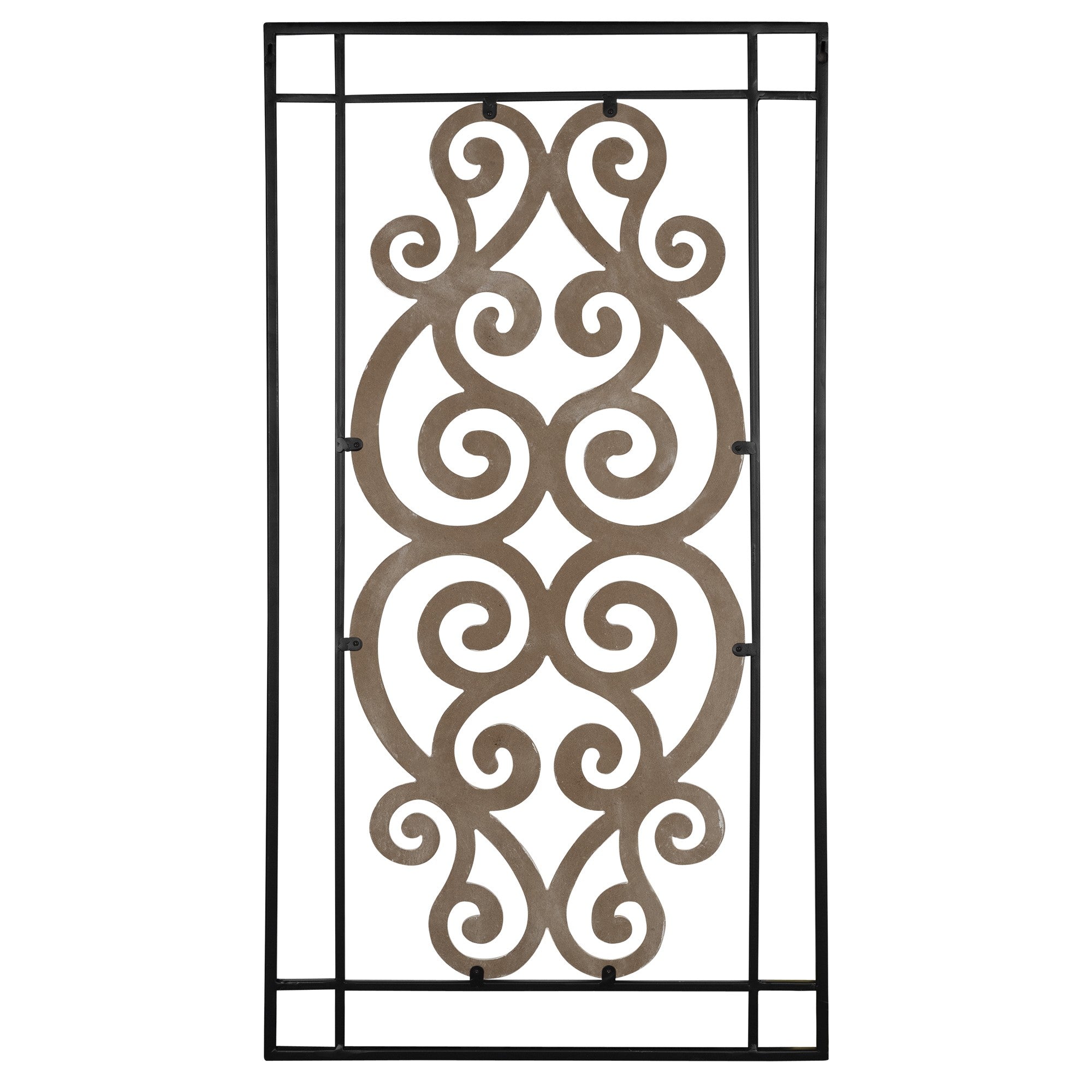 Modern Wooden Scroll Wall Decor