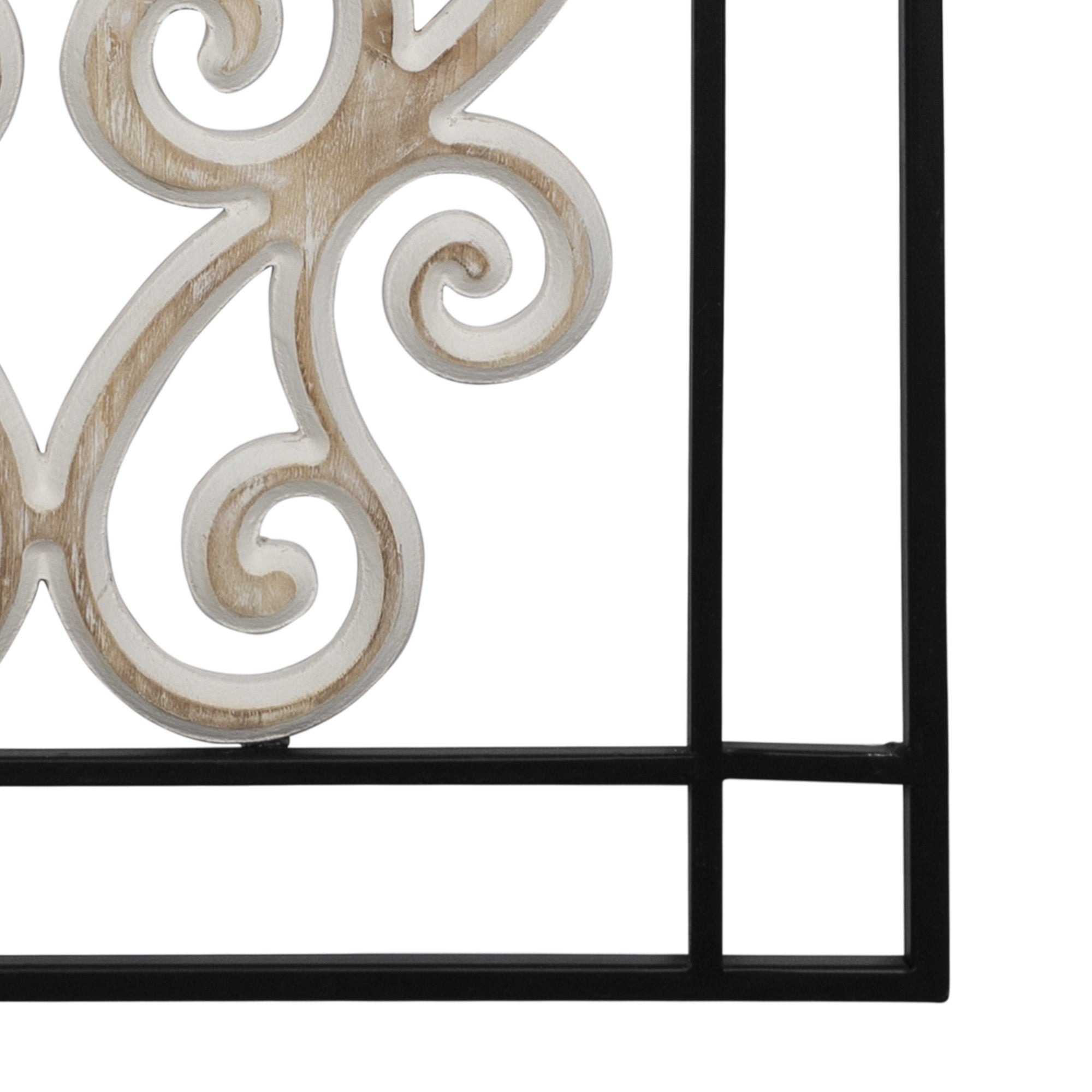 Modern Wooden Scroll Wall Decor
