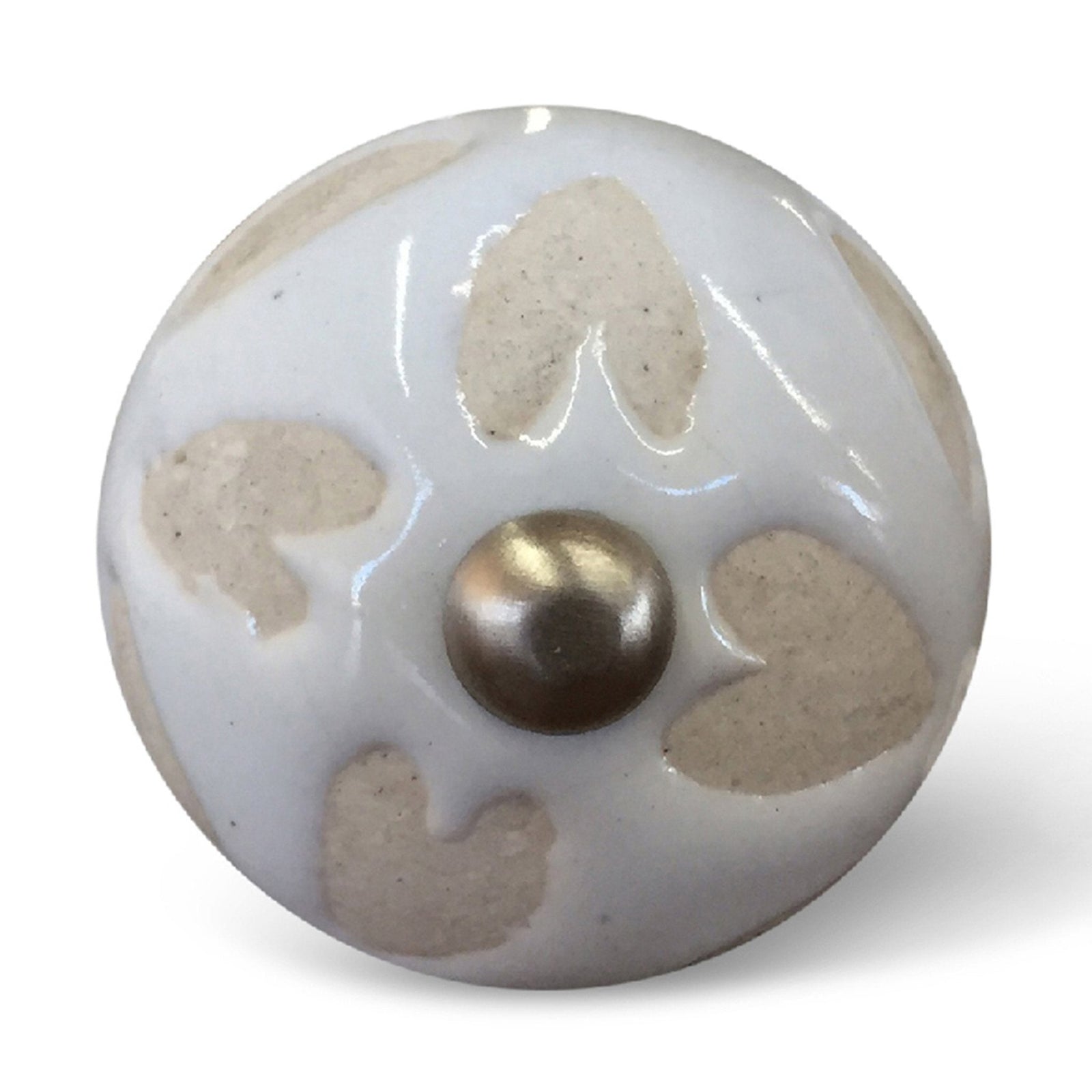 Multicolor Traditional Touch Cabinet Drawer Dresser Handle Ceramic Metal Accent Knob 12 Pack