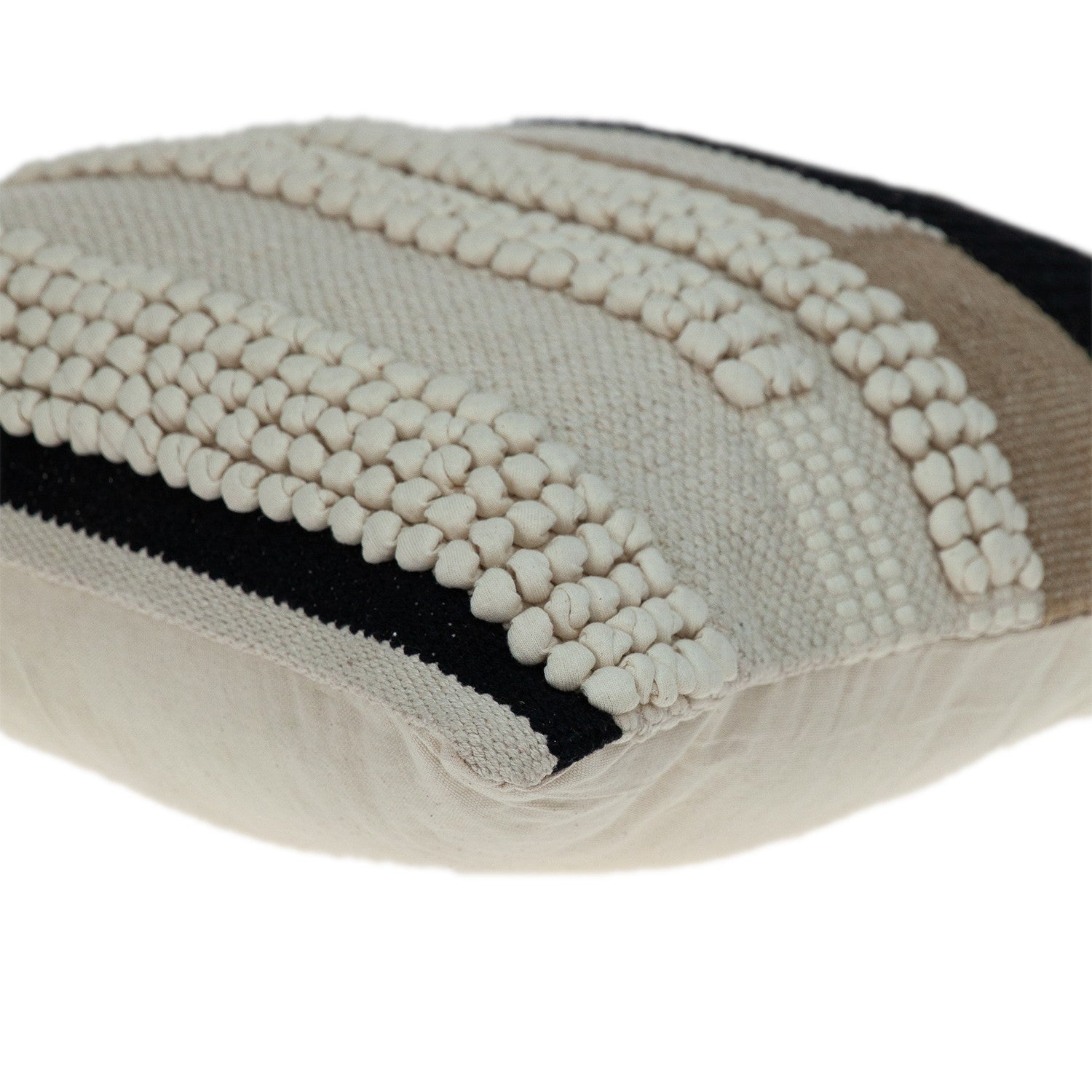 Natural Woven Bohemian Throw Pillow