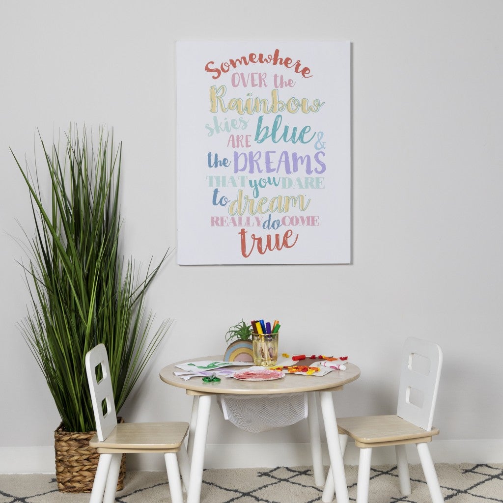 Over the Rainbow' Colorful Vintage Wall Art
