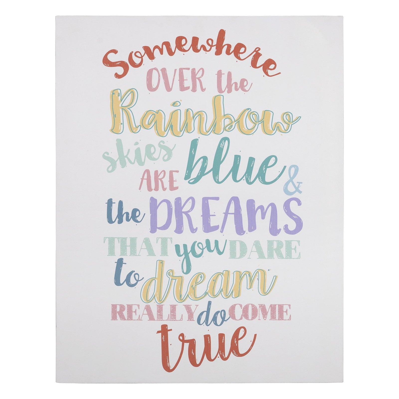 Over the Rainbow' Colorful Vintage Wall Art