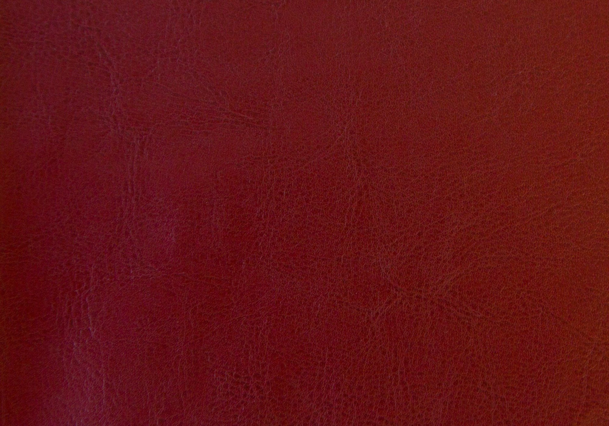 Red Leather Look 2pcs Set Square Ottoman, 24 Inch