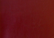 Red Leather Look 2pcs Set Square Ottoman, 24 Inch