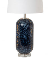 Set of 2 Artsy Blues Glass Table Lamps