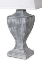 Set of 2 Modern Farmhouse Gray Wash Table Lamps