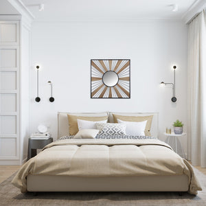 Sunray Themed Decorative Wall Mirror