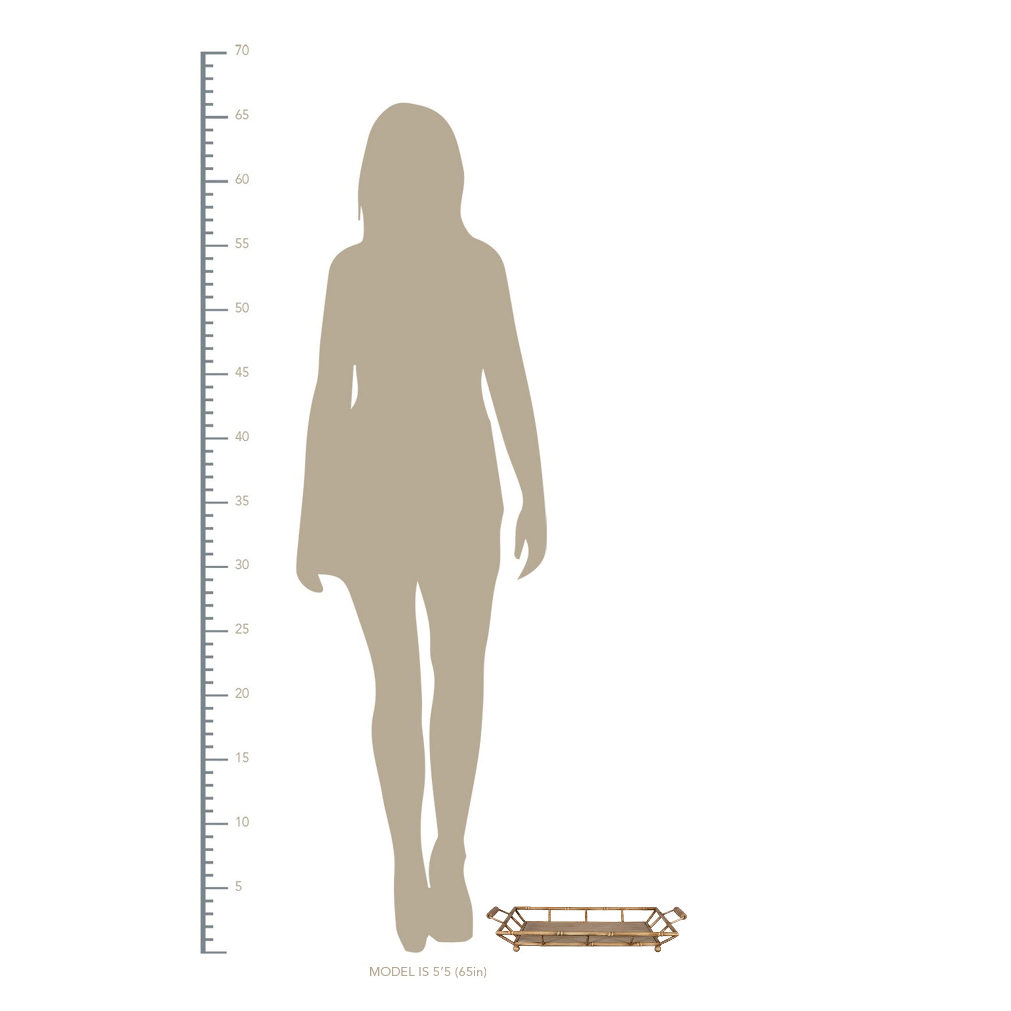 Tropical Wooden Bamboo Tray