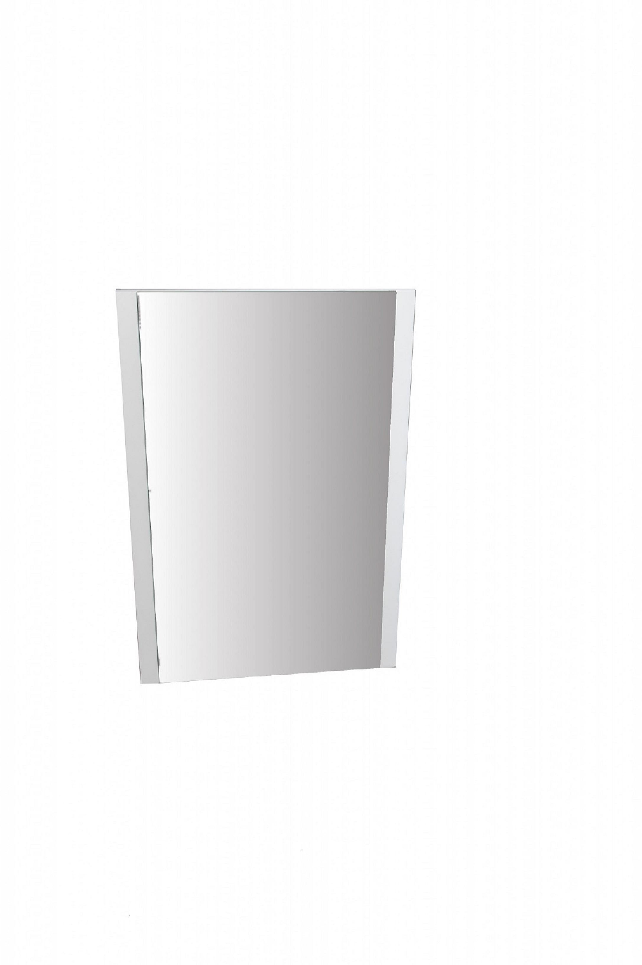 White Glass Home Decor Wall Mirror